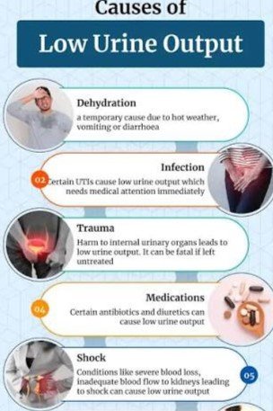 8. Reduced Urine Output or Dark Urine