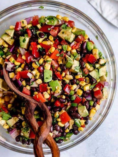 Black Bean and Corn Salsa with Avocado