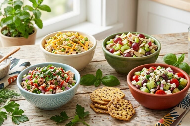 4 Easy & Delicious High Protein Tuna Salad Flavors