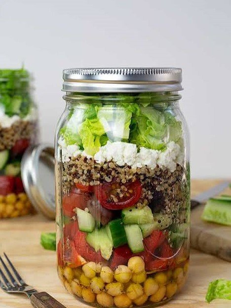 Mediterranean Mason Jar Salad