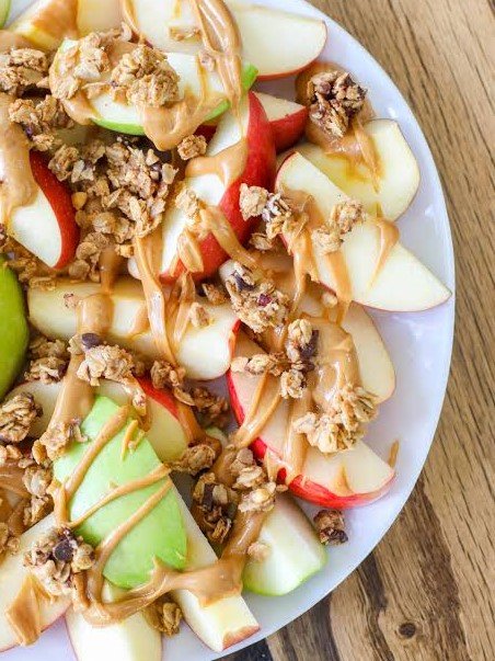 Nut Butter Apple Nachos