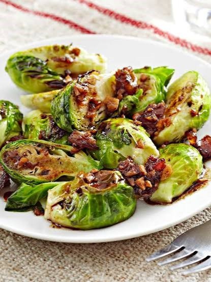 Roasted Brussels Sprouts with Dates