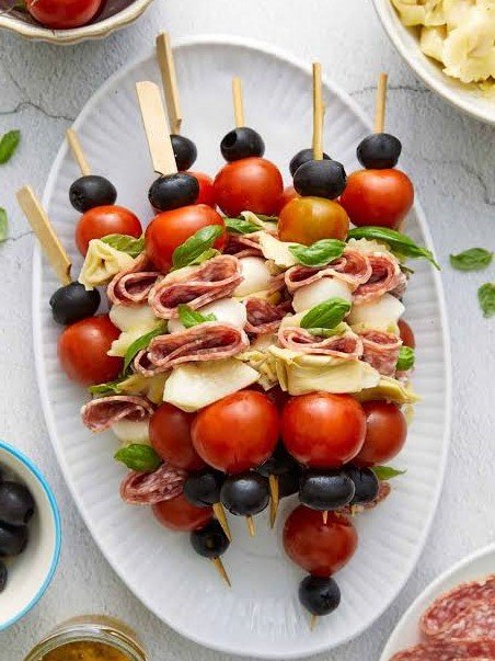 Simple Antipasto Skewers