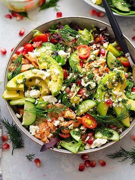 Smoked Salmon and Avocado Bowl