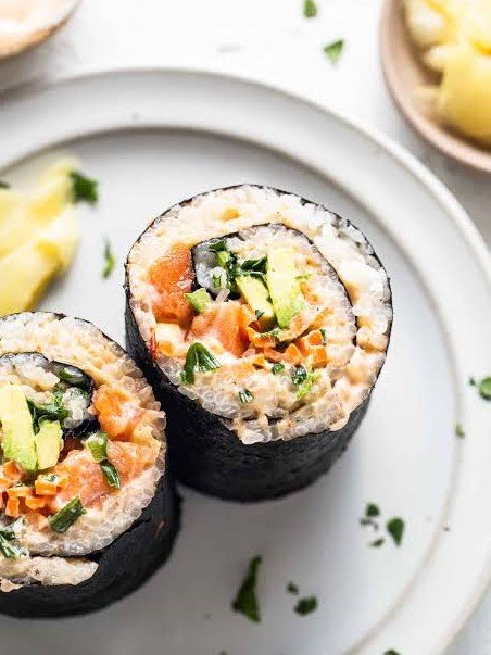 Sushi-Style Burrito (Smoked Salmon or Ready-to-Eat Crab)
