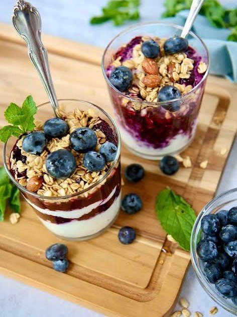 1. Berry and Seed Yogurt Parfait (Breakfast)