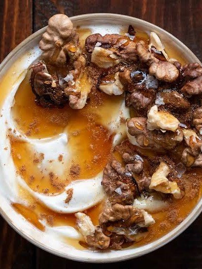 2. Plain Greek Yogurt with Honey