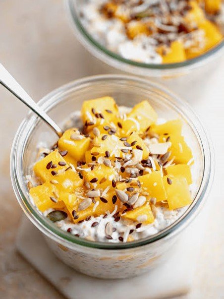 3. Mango Coconut Overnight Oats