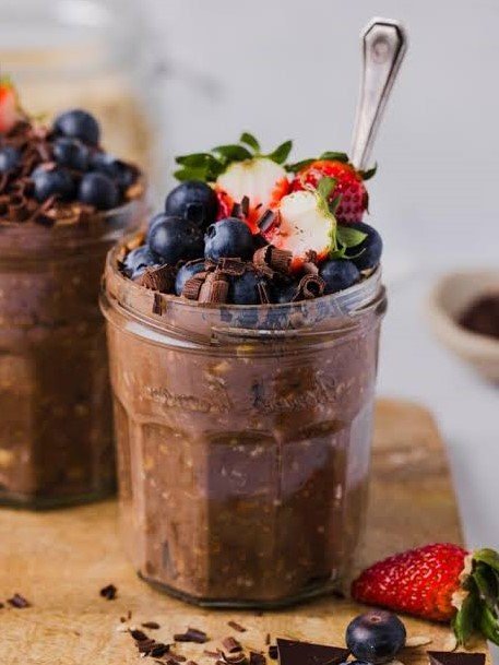 4. Chocolate Protein Overnight Oats