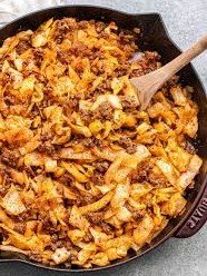 6. Beef and Cabbage Skillet
