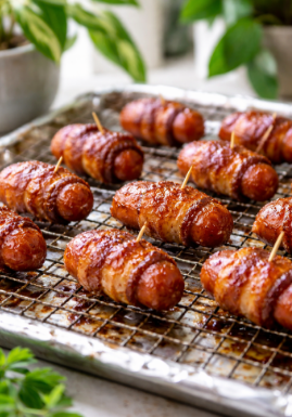 7. Bacon Wrapped Smokies