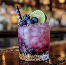 Blueberry Lime Mocktail
