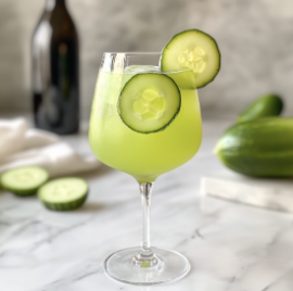 Cucumber Elderflower Mocktail