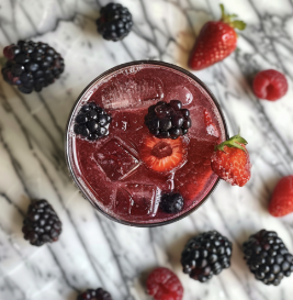 Gut Healthy Mixed Berry Mocktail