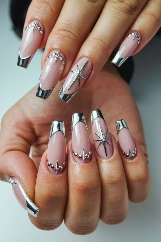 Beige Nude Short Nails - flattering nail polish shade that hides veins for women over 50