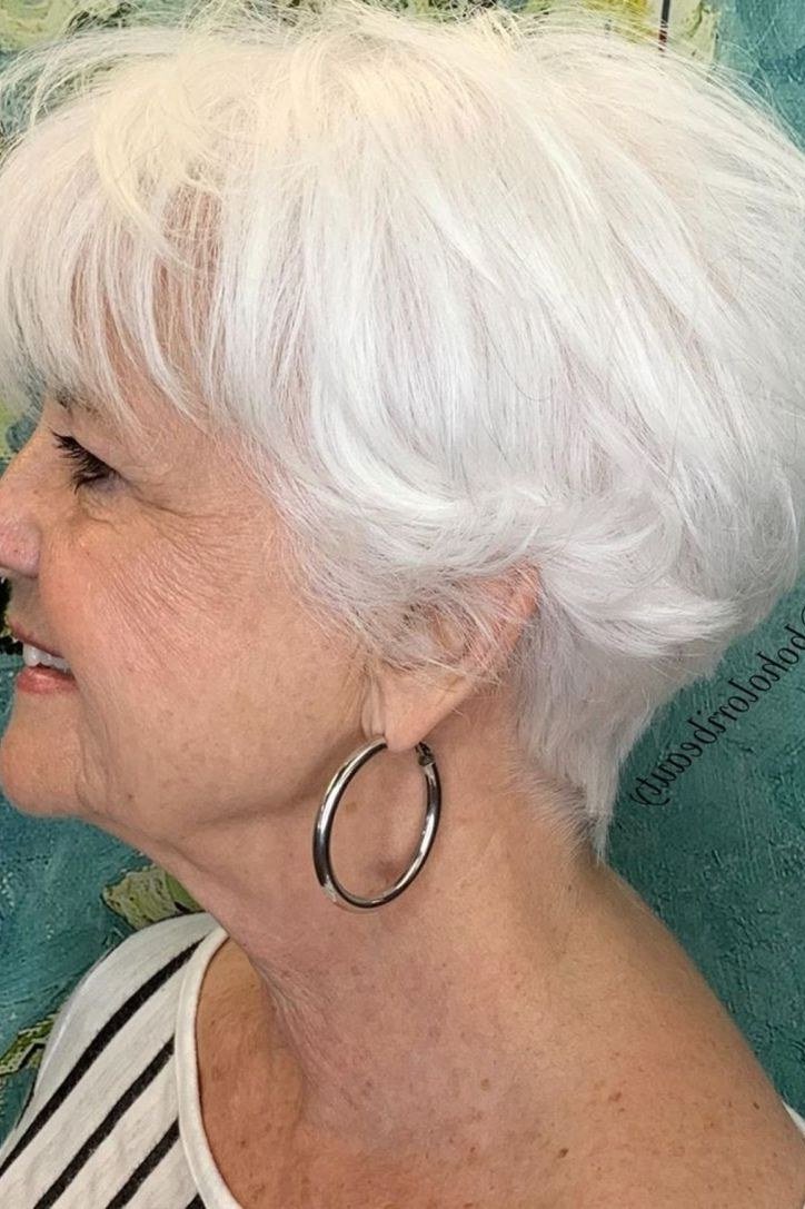 Polished Silver Pixie - hairstyle for women over 70