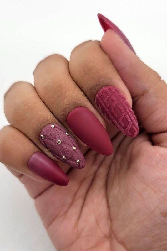 berry magenta matte, stiletto