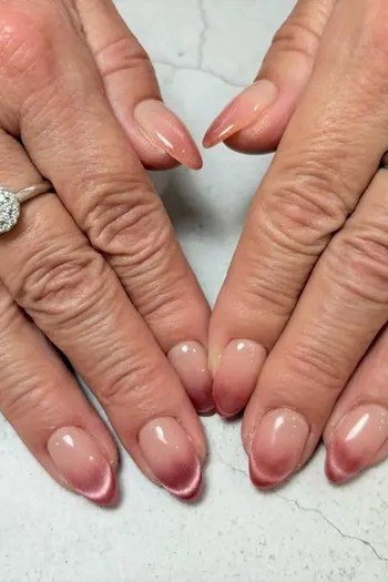 featherlight sheer nude nails for older women