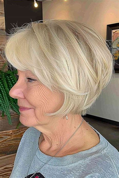 Salon-Fresh Blonde Layers, layered hairstyle for women over 70