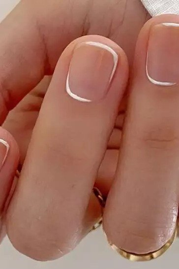 Sheer Nude, Minimal and Clean - short nail design for women over 40