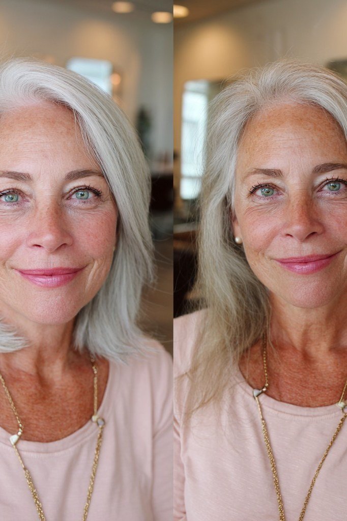 Layered Makeover: Before and After, layered hairstyle for women over 70