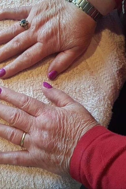 Magenta Purple Gel Nails gel nail idea for women over 60