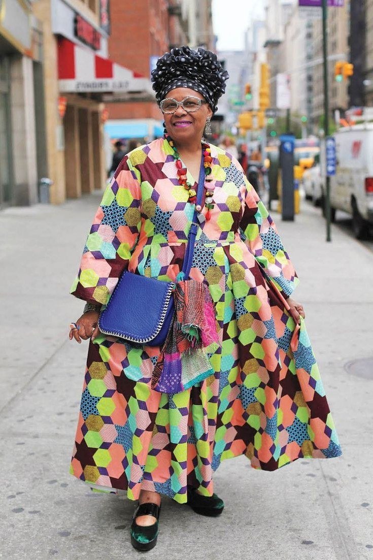 Colorful floral maxi dress for women over 60