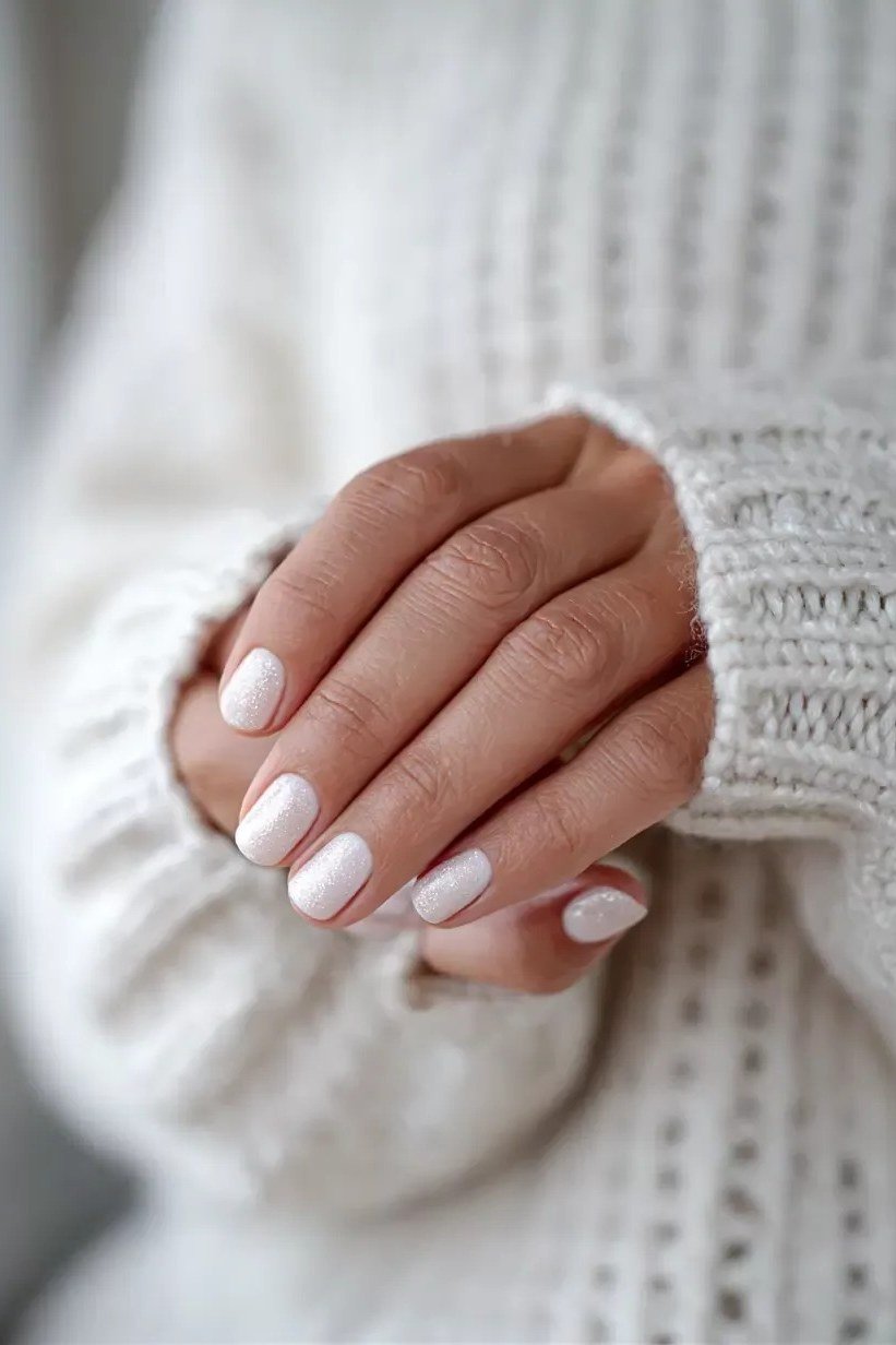 milky white, white knit sweater