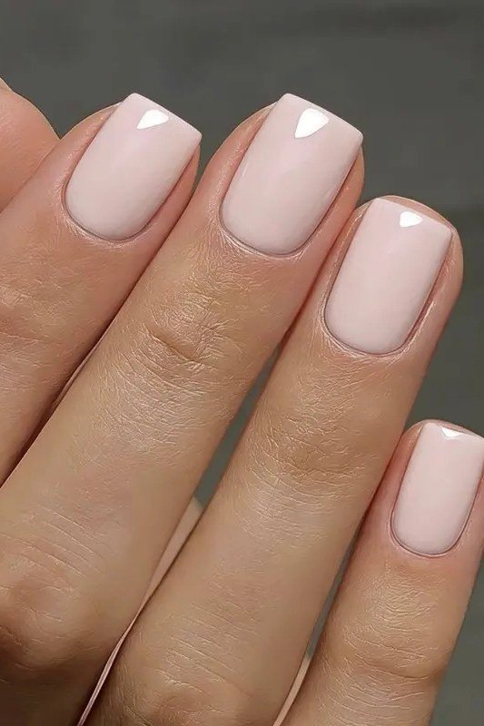 Beige Chrome Almond Nails - flattering nail polish shade that hides veins for women over 50