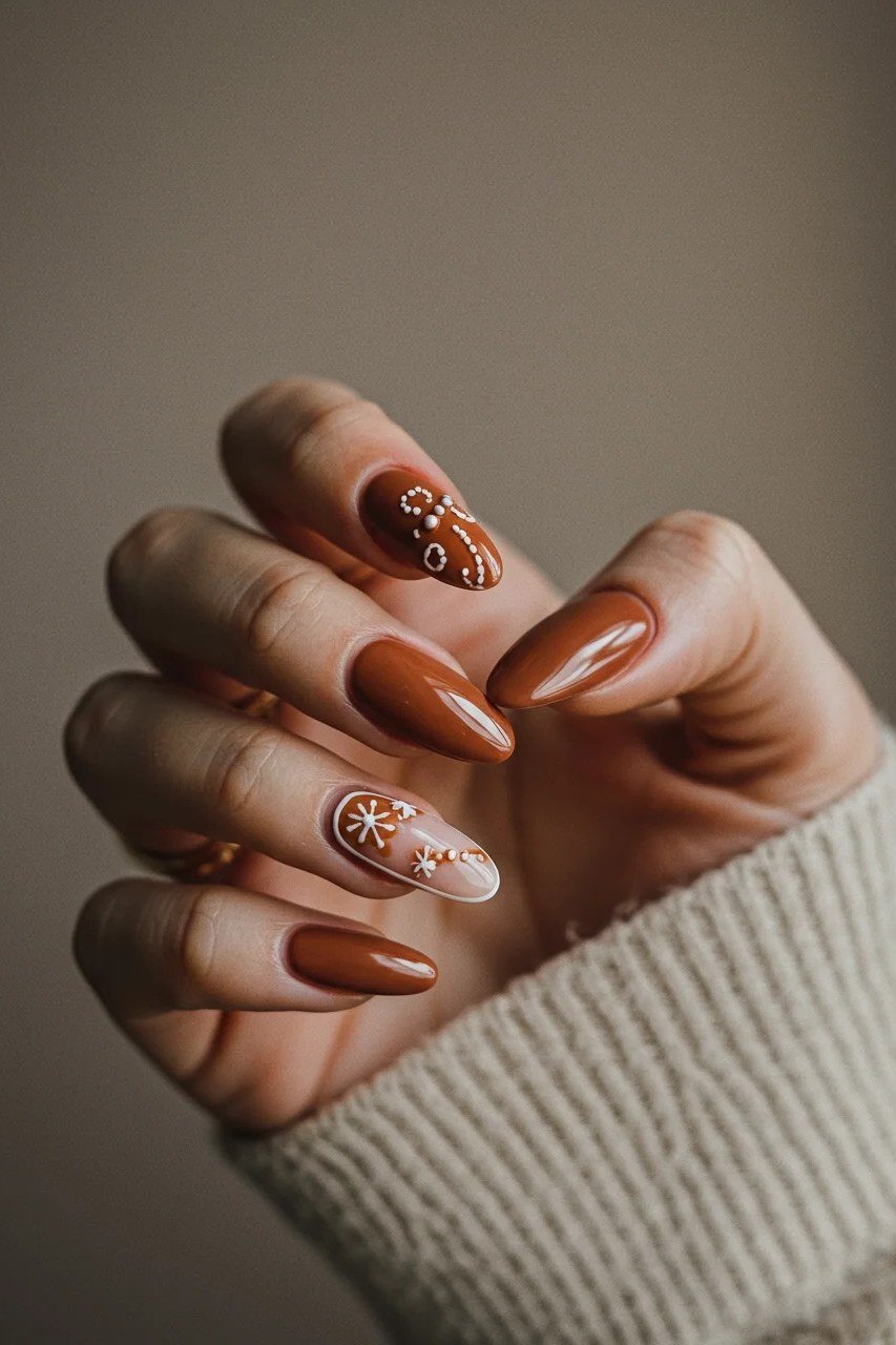 warm brown, beige sweater