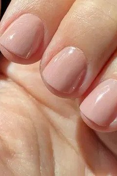Blush Nude Almond - short nude nail idea for women over 50