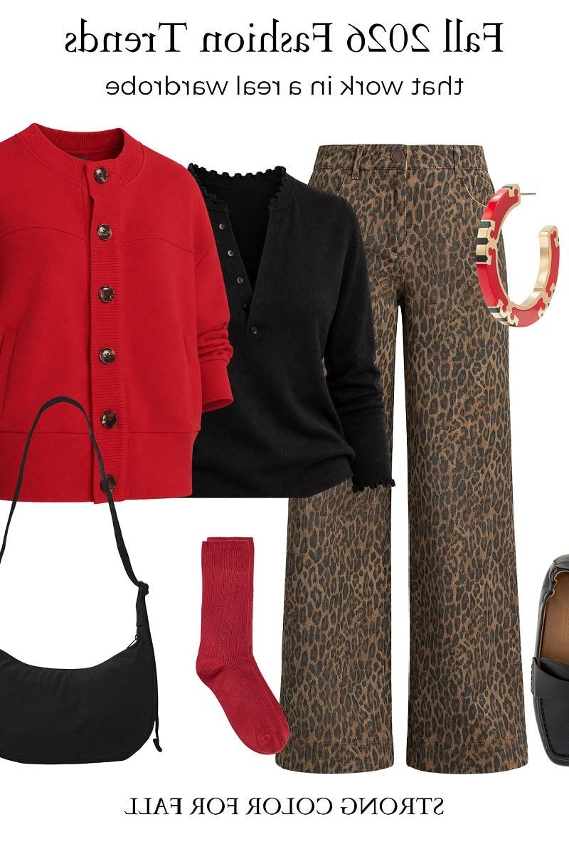Blue Turtleneck with Black Wide-Leg Trousers on a woman over 50, fall outfit idea