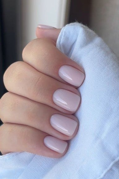 Nude to White Ombre Nails - flattering nail polish shade that hides veins for women over 50
