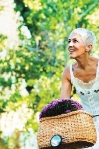 Breezy summer dress for women over 60: solid purple midi