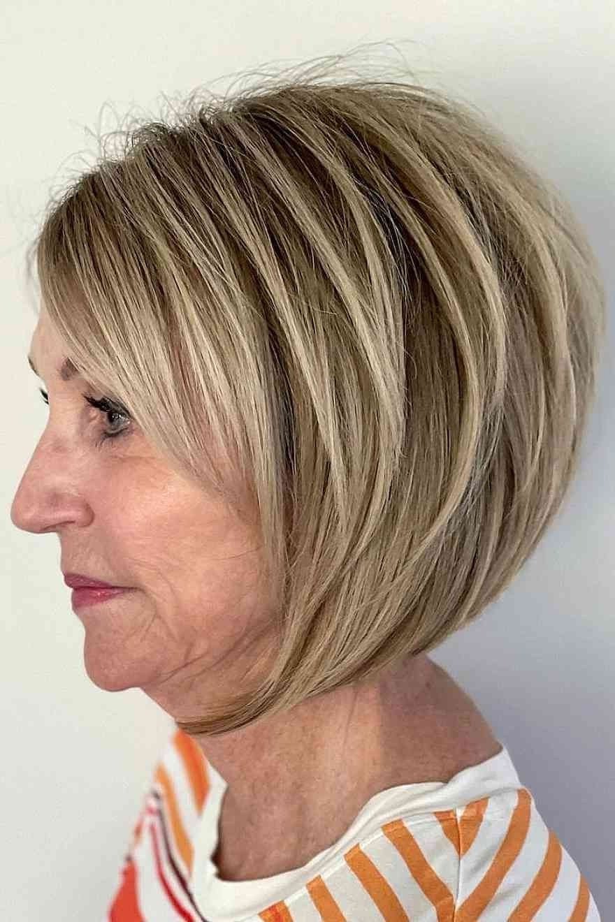 Soft Silver Bob - timeless hairstyle for women over 60