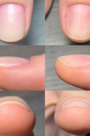Natural Bare Short Nails - elegant nail art idea for mature hands, women over 50