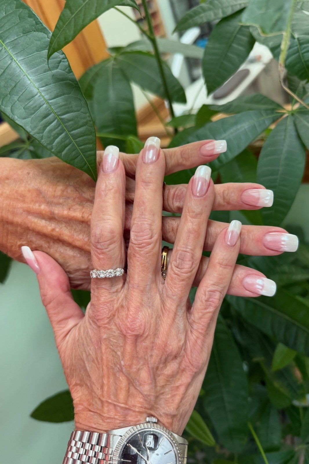 Soft Pink French Manicure, neutral nail ideas for older women