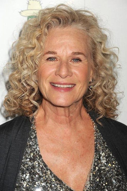 Blonde Curly Layers hairstyle for women over 60