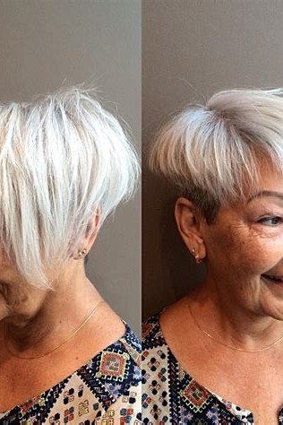 Timeless White Bob - timeless hairstyle for women over 60