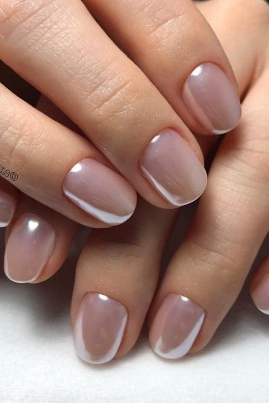 mauve with chrome glaze - winter nail trend for older women
