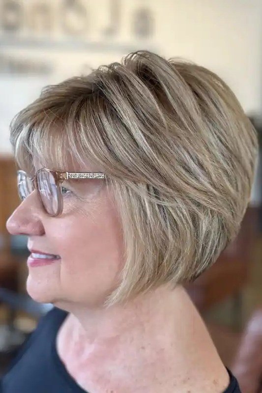 Classic Grey Bob - timeless hairstyle for women over 60