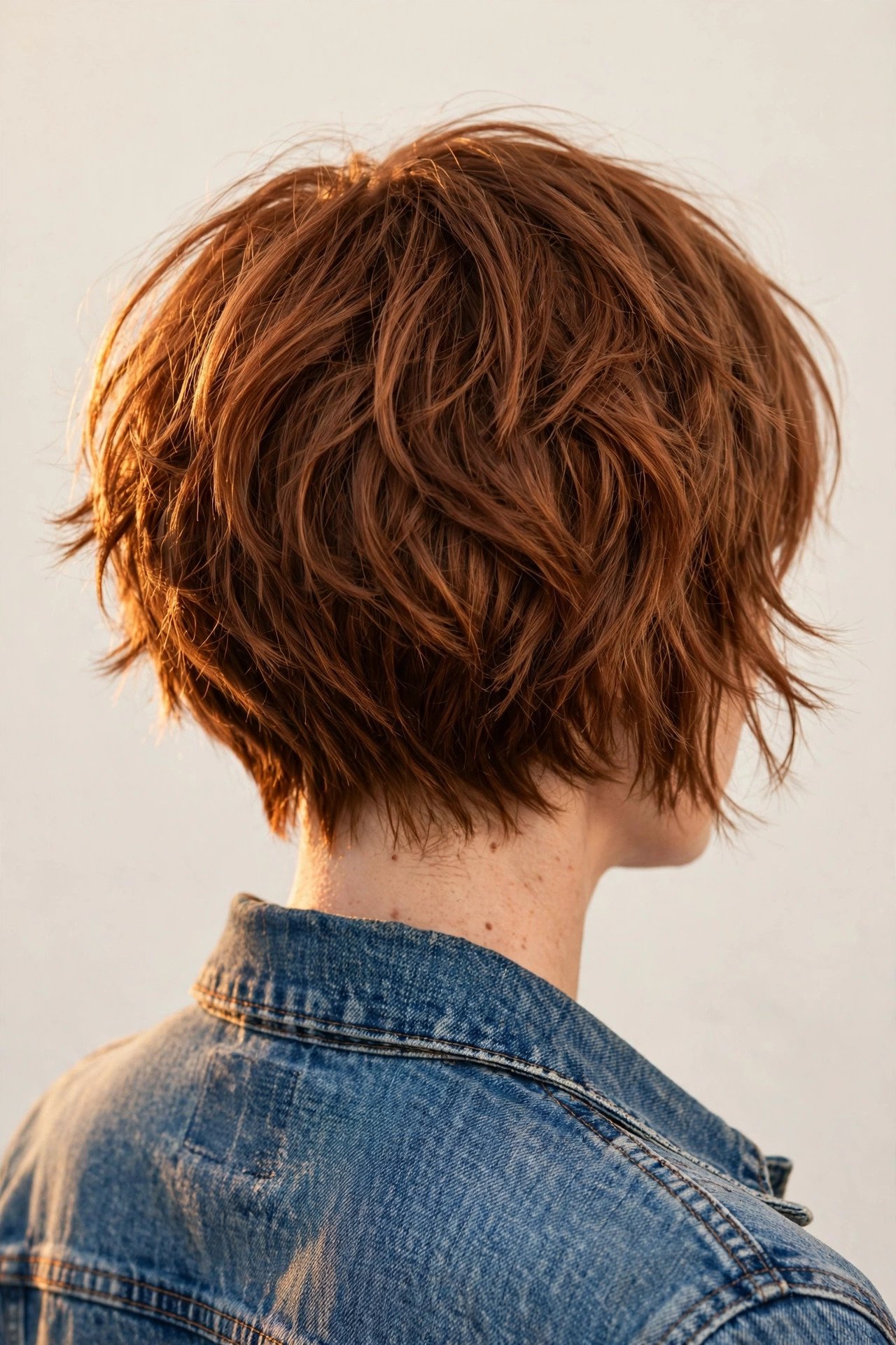 Shaggy bob with inverted shape