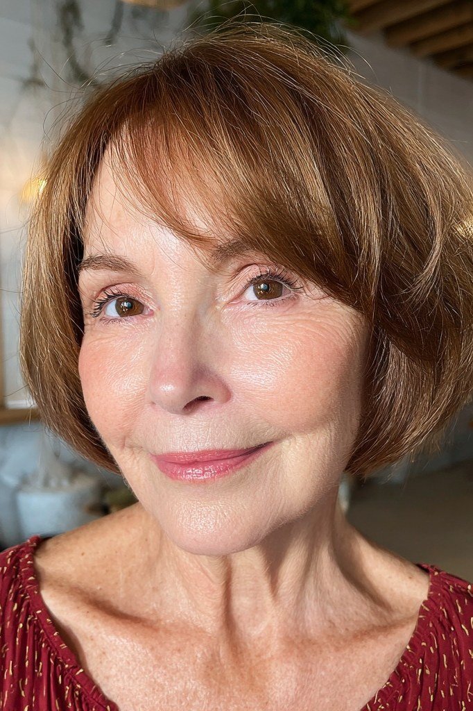 Auburn Rounded Bob for women over 70