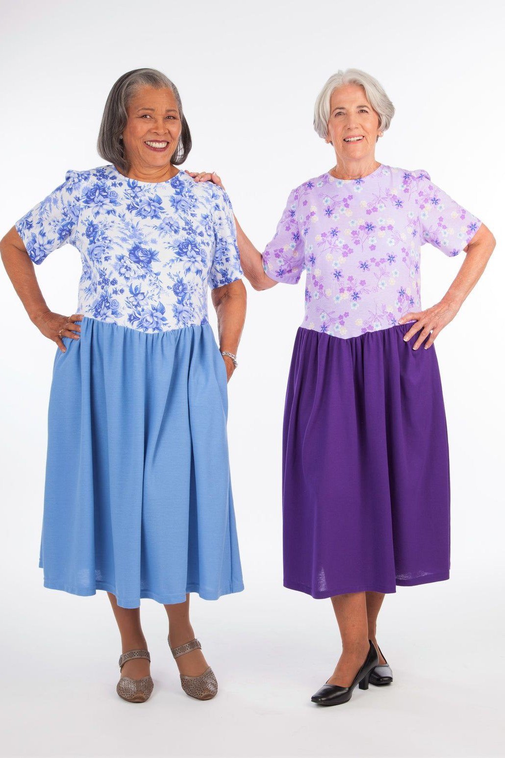 Floral Two-Piece Sets for Friends, classic casual outfit for women over 70