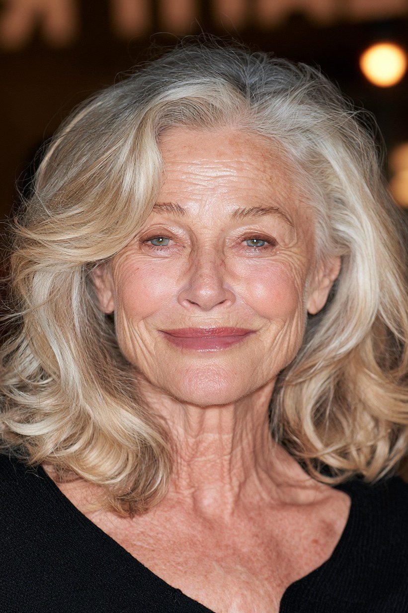 Classic Blonde Chignon - timeless hairstyle for women over 60