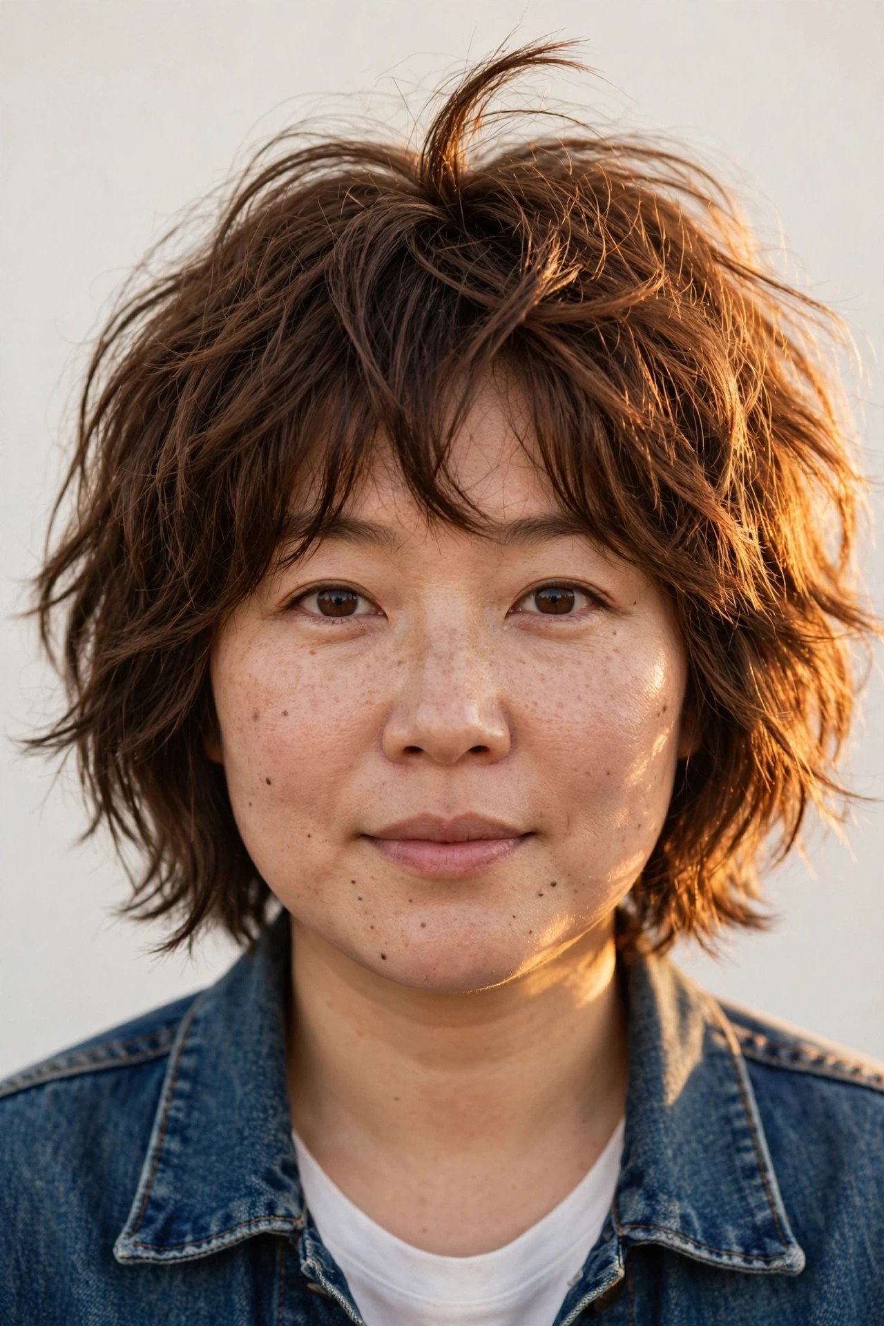 Shaggy bob for cowlicks and thin fine hair