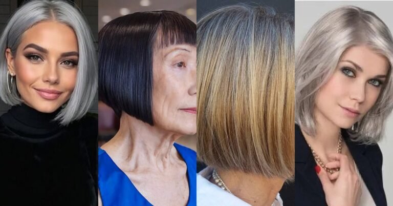 Blunt Bob Haircuts for Women Over 60