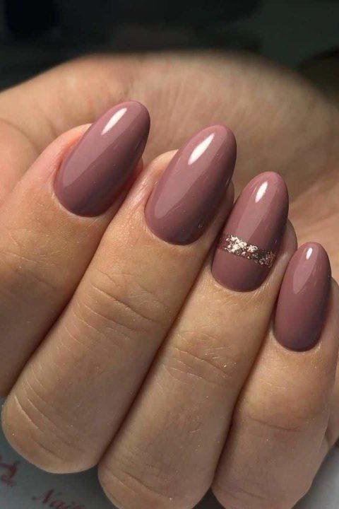 Ballet Pink Almond Nails - flattering nail color for women over 70 on mature hands