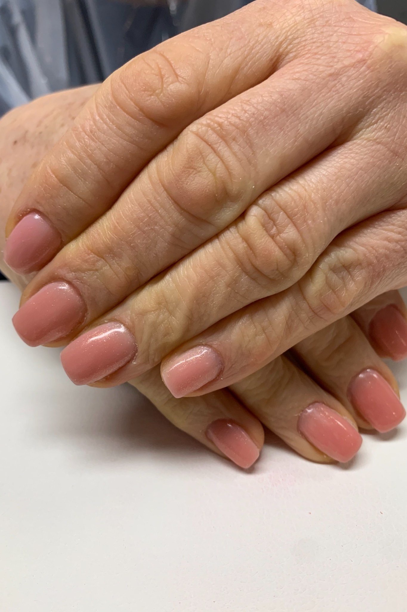Classic Red Nails on Silk - flattering nail color for women over 70 on mature hands