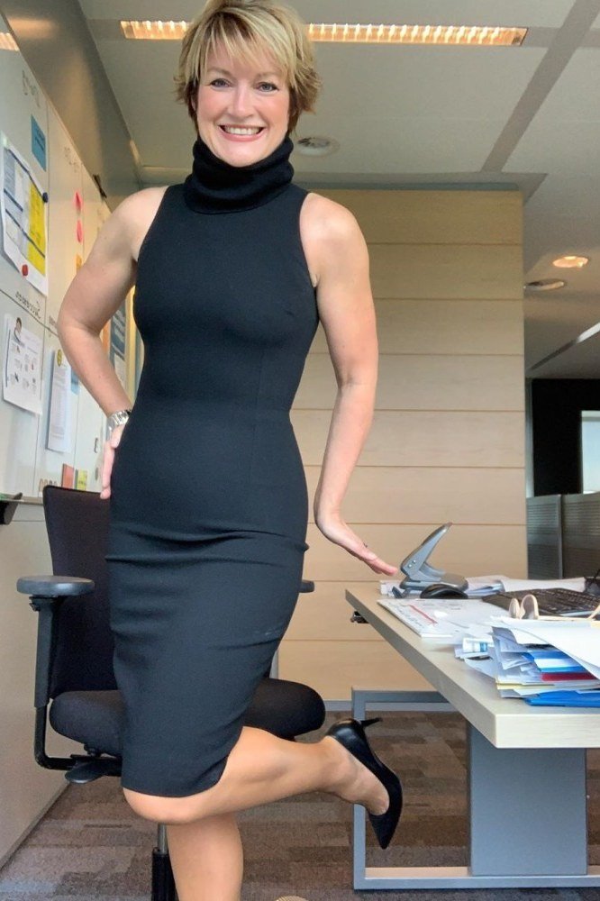 Black Sleeveless Sheath Dress - business outfit idea for women over 50